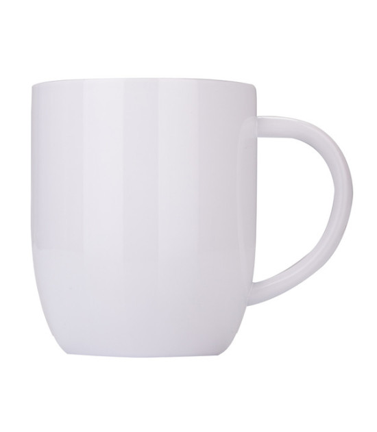 Kubek stalowy Day Alis z powłoką sublimacyjną 350 ml, biały