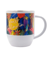 Kubek stalowy Day Alis z powłoką sublimacyjną 350 ml, biały