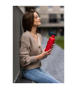 Butelka termiczna Mendoza 500 ml, czerwony