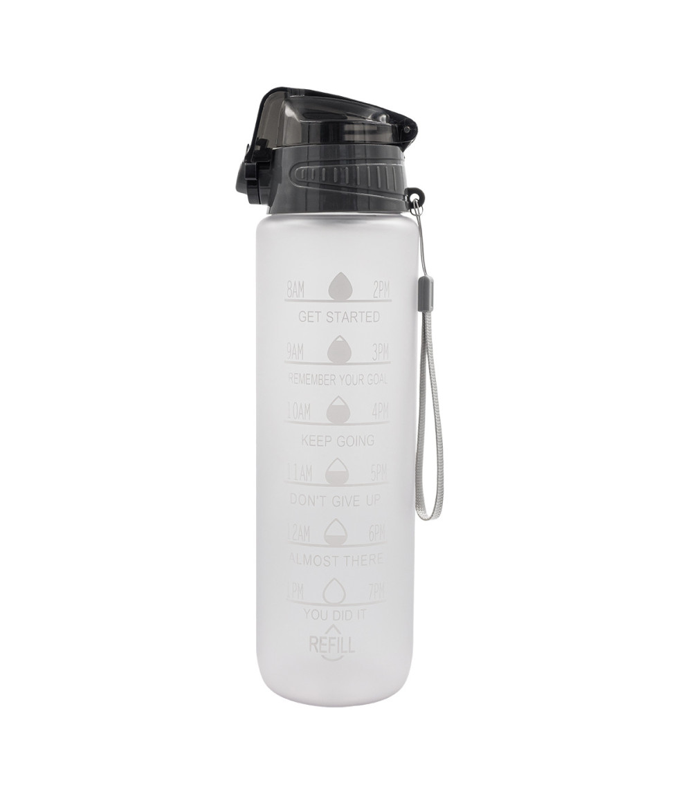 Bidon motywacyjny z tritanu Keepgoing 1000 ml, transparentny