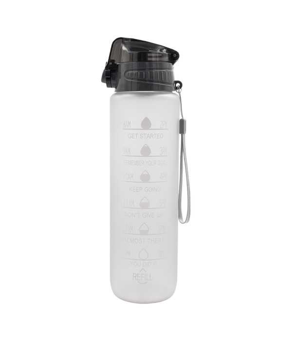 Bidon motywacyjny z tritanu Keepgoing 1000 ml, transparentny