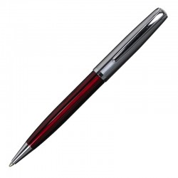 Długopis Bogota, bordowy/srebrny 