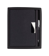 Notes z długopisem w pudełku Plata, czarny