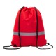 Plecak promocyjny z taśmą odblaskową, czerwony 