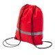 Plecak promocyjny z taśmą odblaskową, czerwony 