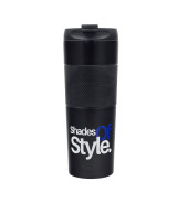 Kubek termiczny z french press Aspet 450 ml, czarny