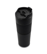 Kubek termiczny z french press Aspet 450 ml, czarny