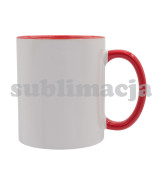Kubek z powłoką sublimacyjną Gaeta 330 ml, czerwony