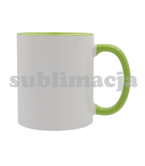 Kubek z powłoką sublimacyjną Gaeta 330 ml, jasny zielony