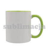 Kubek z powłoką sublimacyjną Gaeta 330 ml, jasny zielony