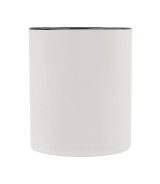 Kubek z powłoką sublimacyjną Gaeta 330 ml, czarny