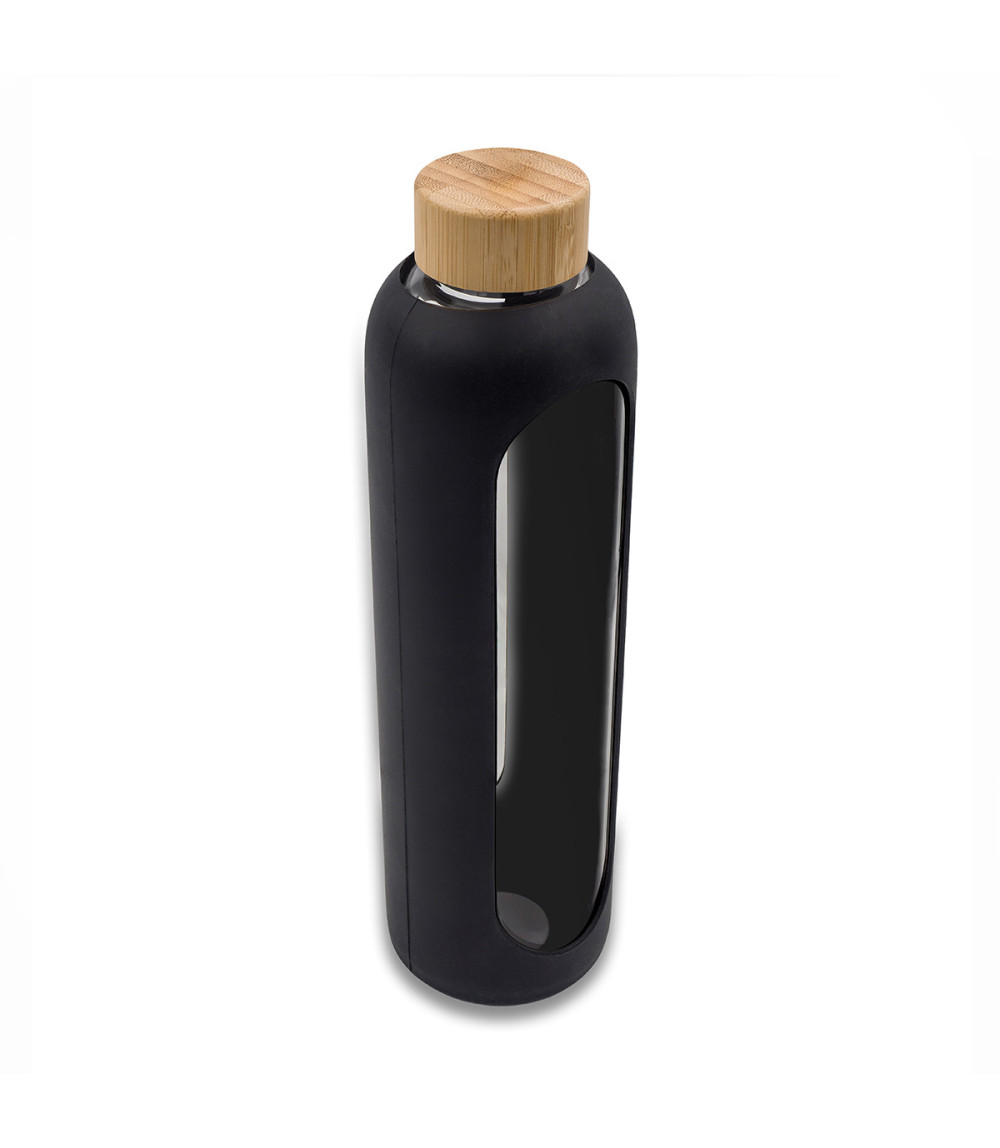 Butelka ze szkła borokrzemowego Richmond 1100 ml, czarny