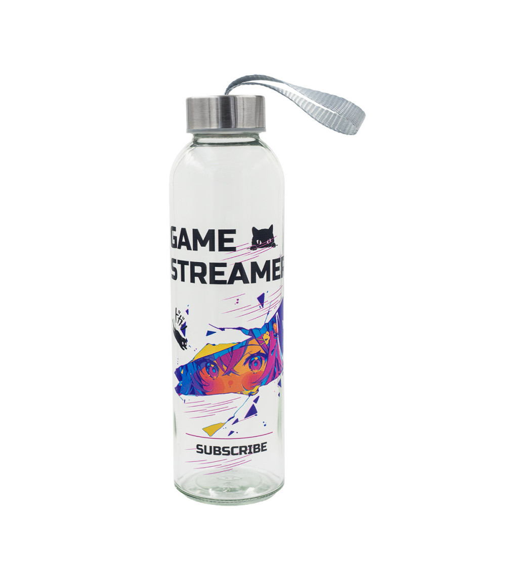 Butelka szklana Aqua Flow 500 ml, transparentny