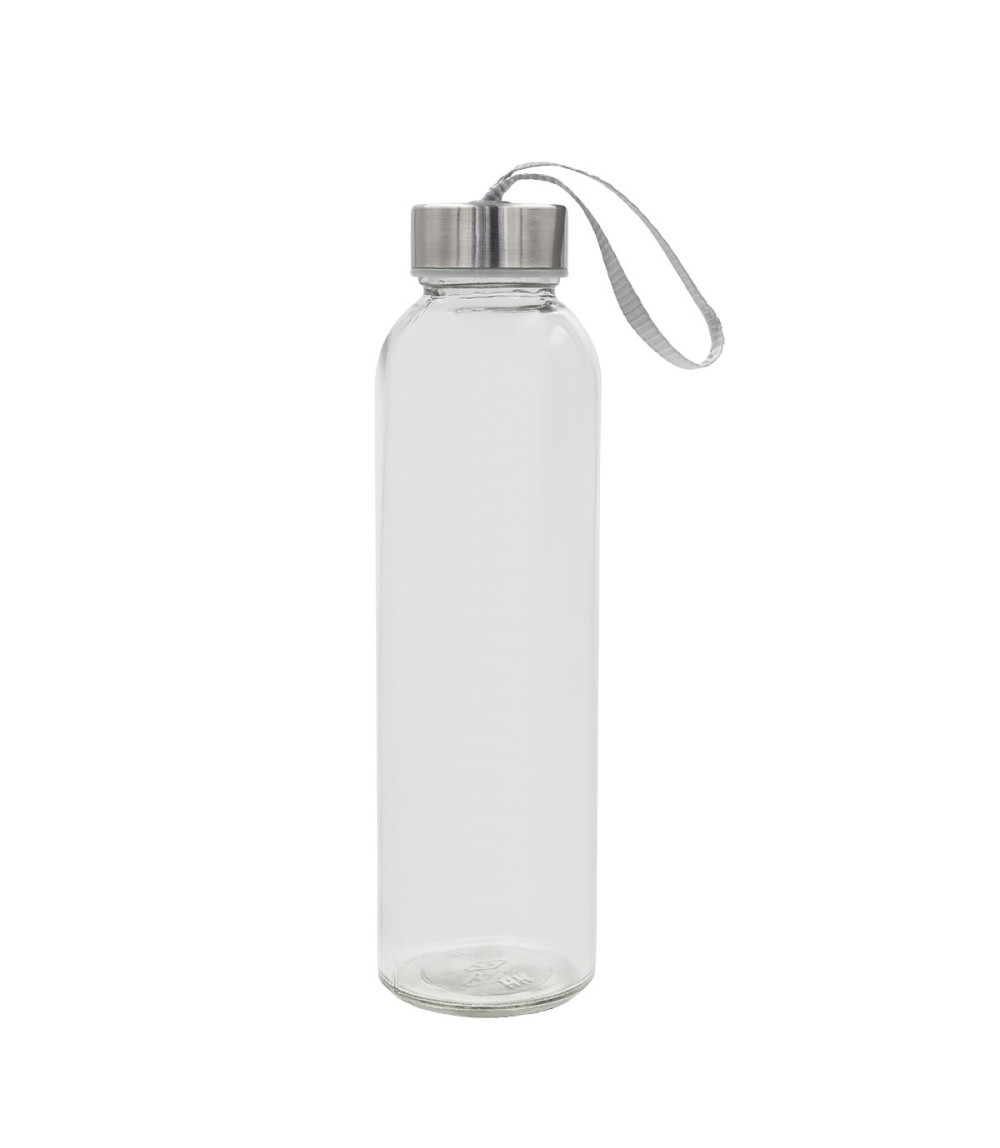Butelka szklana Aqua Flow 500 ml, transparentny