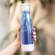 Butelka szklana z osłoną Smart 520 ml, niebieski 