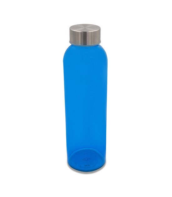 Kolorowa, szklana butelka Aqua Kuba 500 ml, niebieski