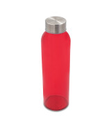 Kolorowa, szklana butelka Aqua Kuba 500 ml, czerwony