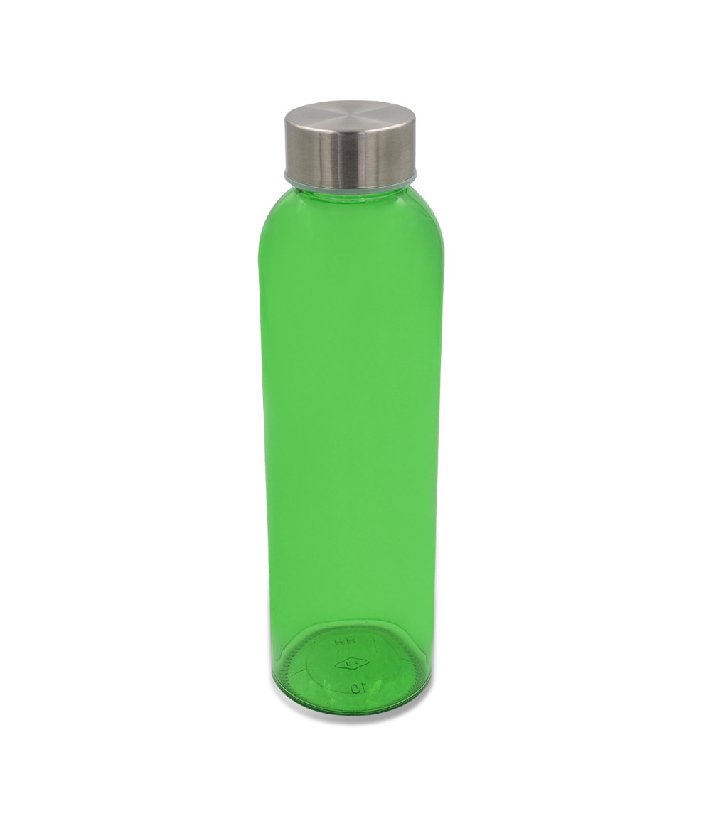 Kolorowa, szklana butelka Aqua Kuba 500 ml, zielony