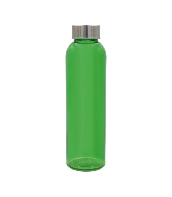 Kolorowa, szklana butelka Aqua Kuba 500 ml, zielony