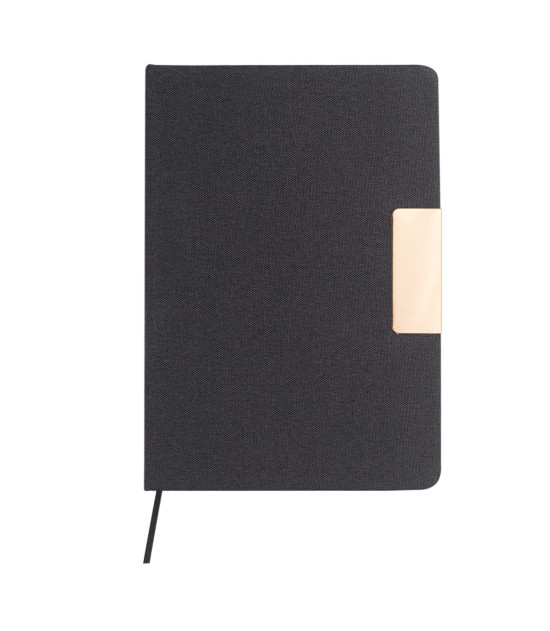 Notes A5, w oprawie z materiału RPET, Westminster, czarny