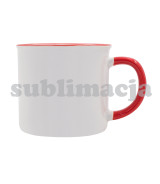 Kubek z powłoką sublimacyjną Ars 400 ml, czerwony