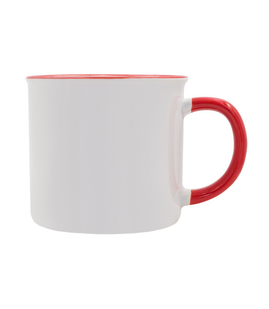 Kubek z powłoką sublimacyjną Ars 400 ml, czerwony