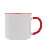 Kubek z powłoką sublimacyjną Ars 400 ml, czerwony
