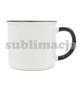 Kubek z powłoką sublimacyjną Ars 400 ml, czarny