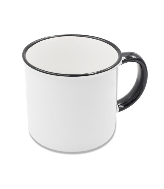 Kubek z powłoką sublimacyjną Ars 400 ml, czarny