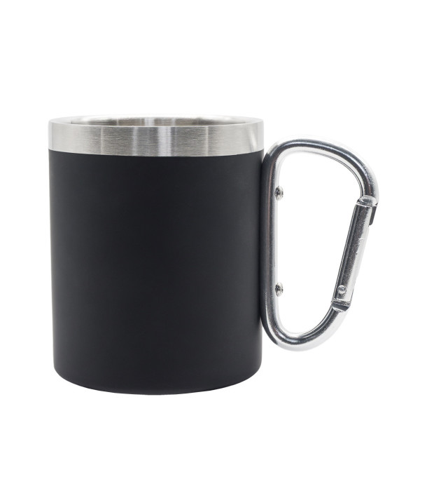 Kubek stalowy Magaro 300 ml, czarny