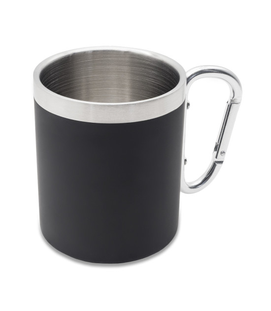 Kubek stalowy Magaro 300 ml, czarny