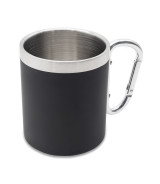 Kubek stalowy Magaro 300 ml, czarny