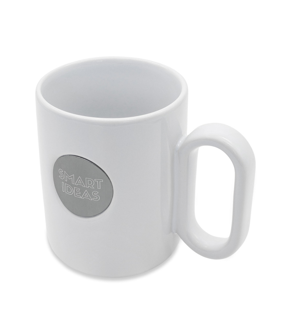Kubek ceramiczny Pery 480 ml, biały