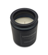 Świeca zapachowa Sandalwood, czarny