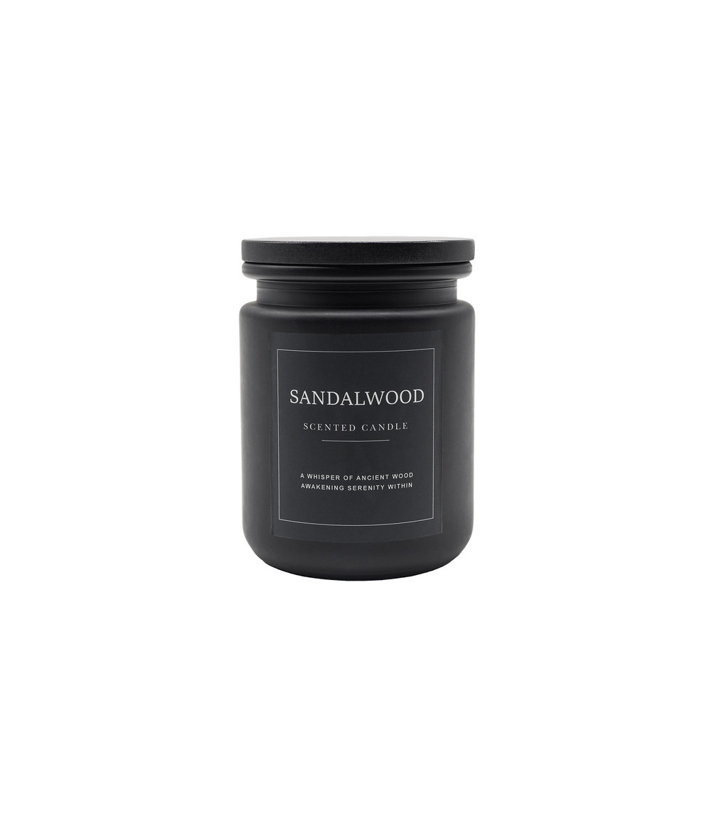 Świeca zapachowa Sandalwood, czarny