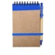 Notes Kraft z długopisem, niebieski/beżowy