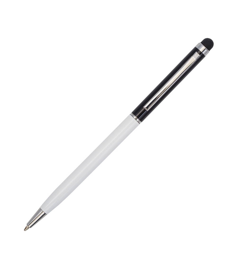 Długopis aluminiowy Touch Tipo, biały