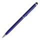 Długopis aluminiowy Touch Tip, niebieski