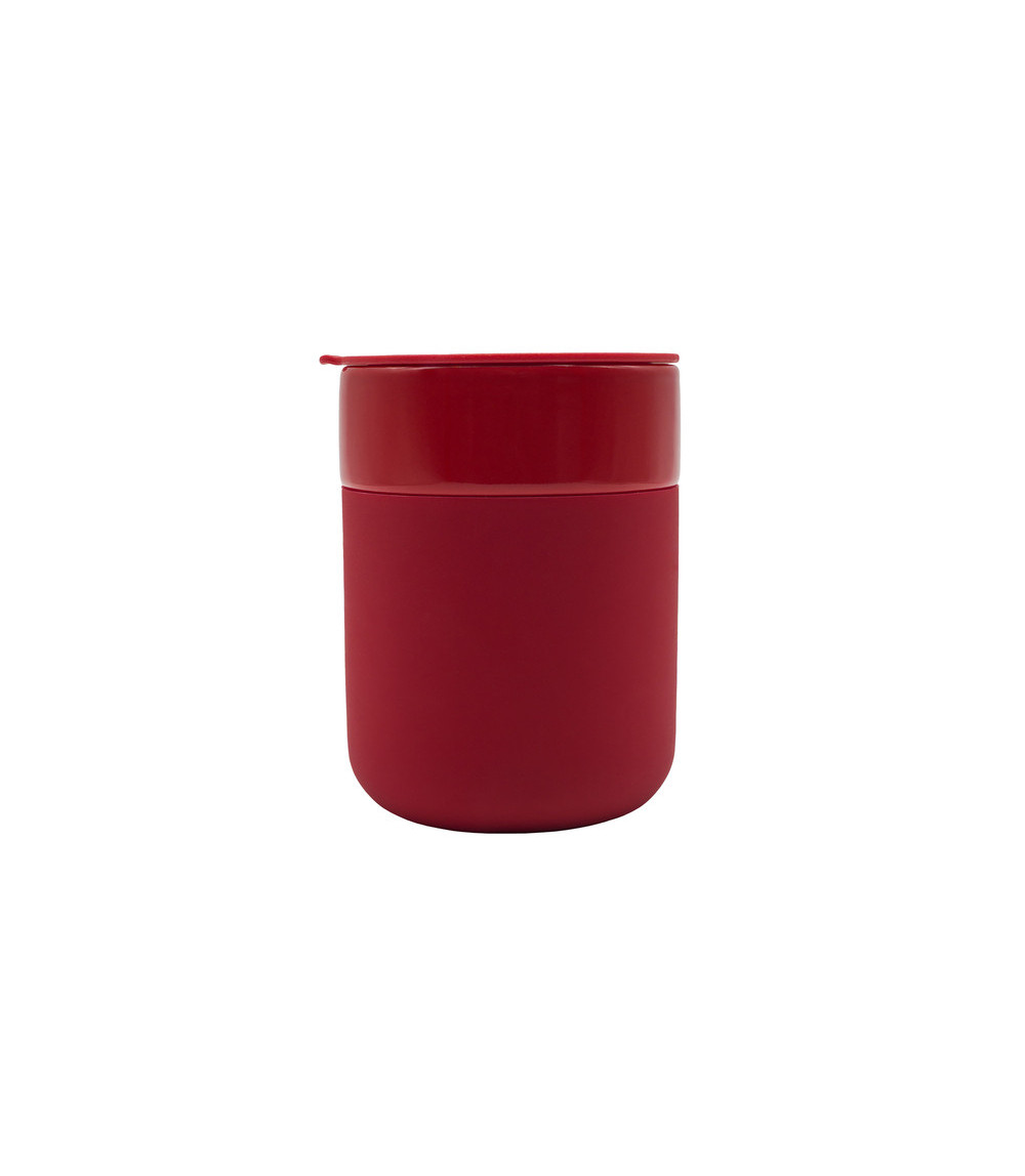 Kubek ceramiczny Caldo 370 ml, czerwony