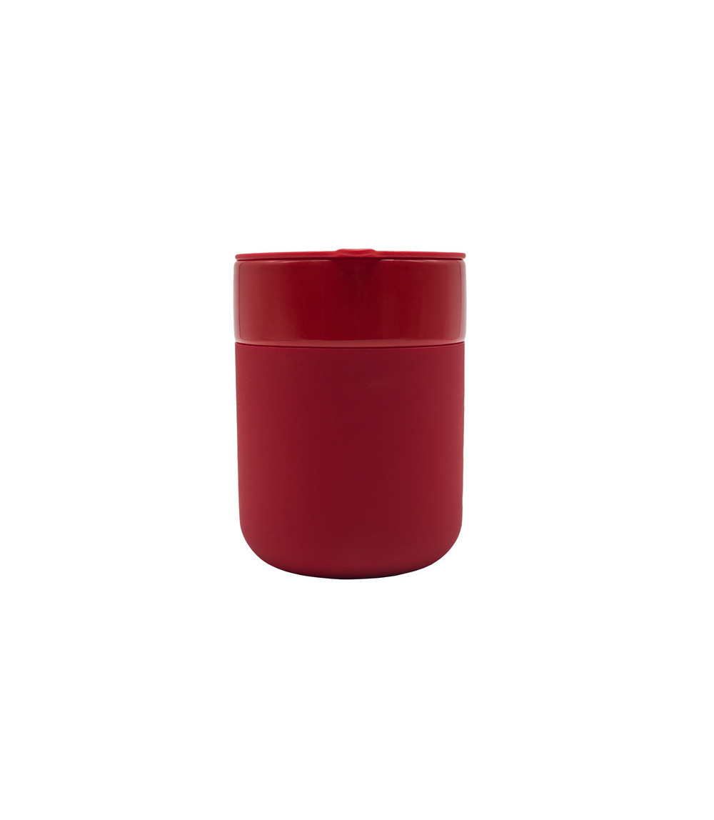 Kubek ceramiczny Caldo 370 ml, czerwony