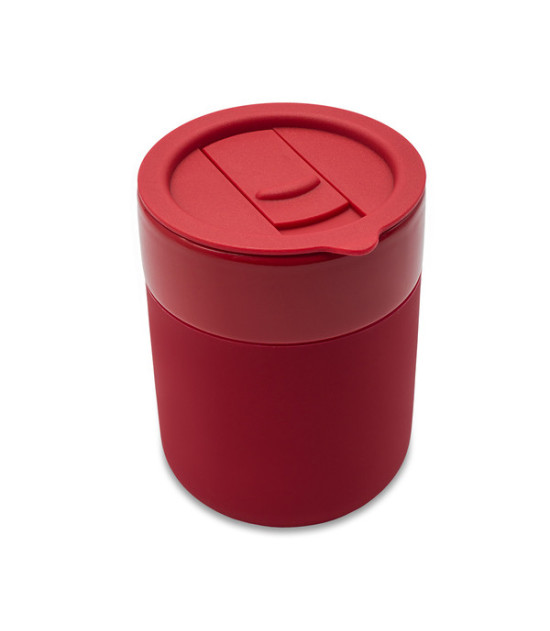 Kubek ceramiczny Caldo 370 ml, czerwony