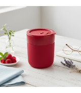 Kubek ceramiczny Caldo 370 ml, czerwony