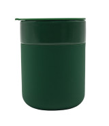 Kubek ceramiczny Caldo 370 ml, ciemny zielony