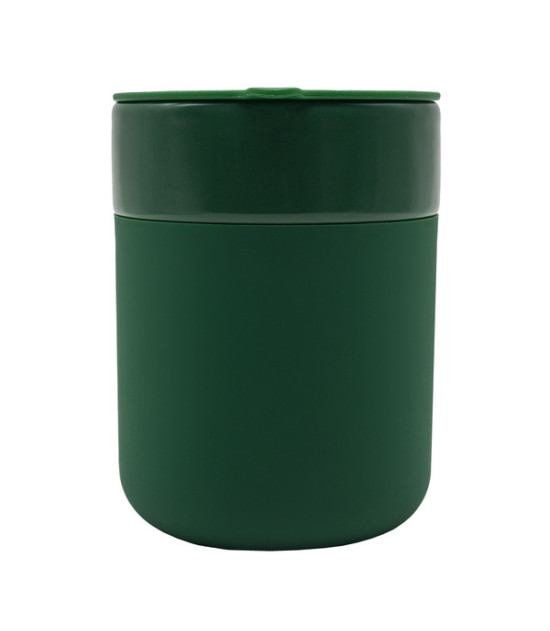 Kubek ceramiczny Caldo 370 ml, ciemny zielony