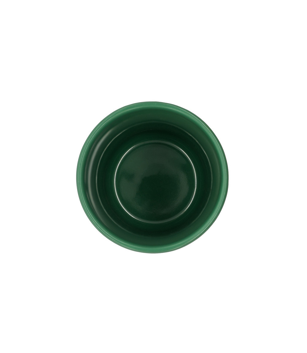 Kubek ceramiczny Caldo 370 ml, ciemny zielony