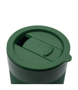 Kubek ceramiczny Caldo 370 ml, ciemny zielony