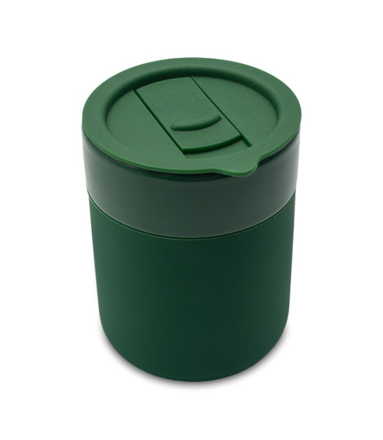 Kubek ceramiczny Caldo 370 ml, ciemny zielony