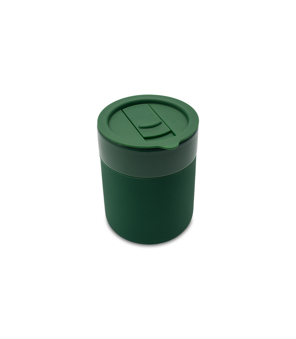 Kubek ceramiczny Caldo 370 ml, ciemny zielony