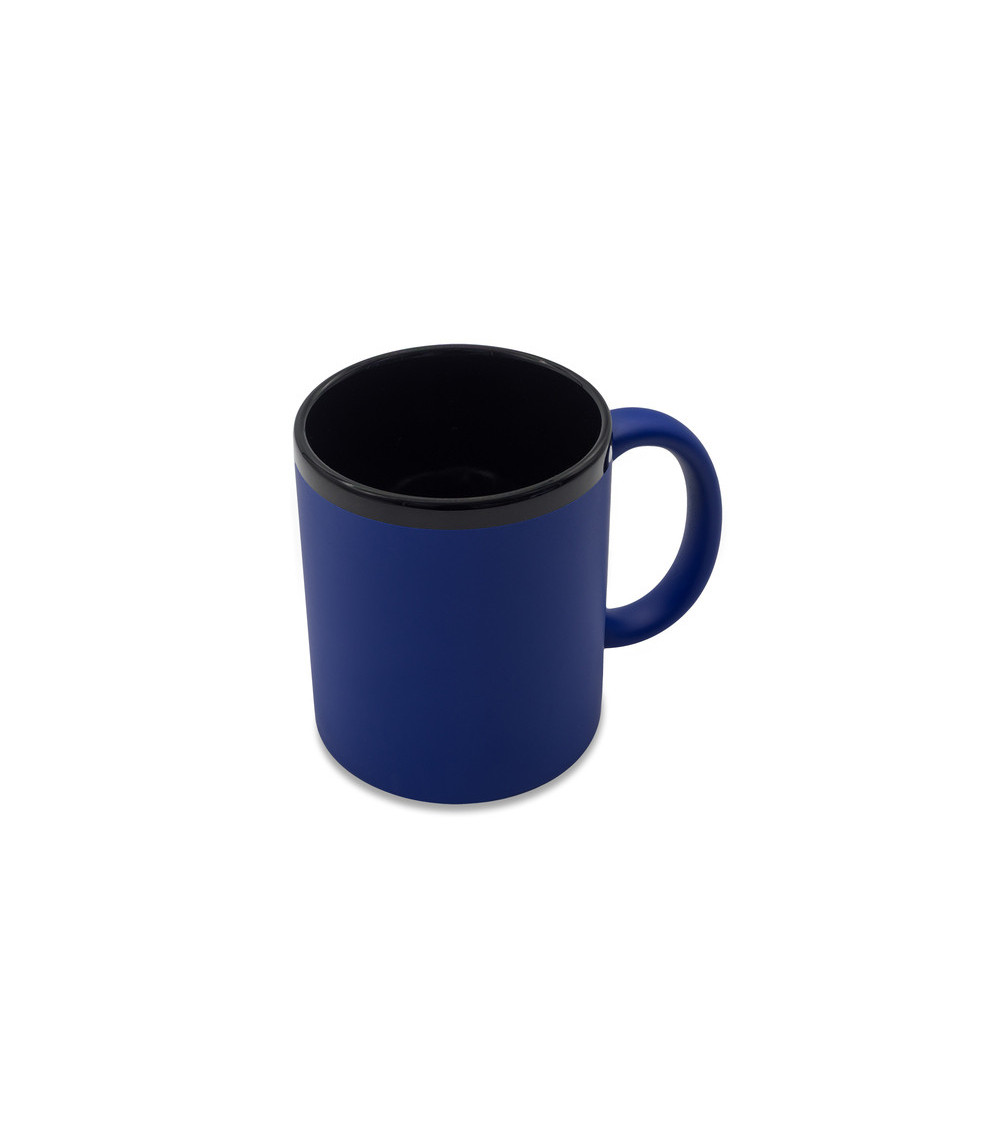 Kubek ceramiczny Velluto 350 ml, niebieski