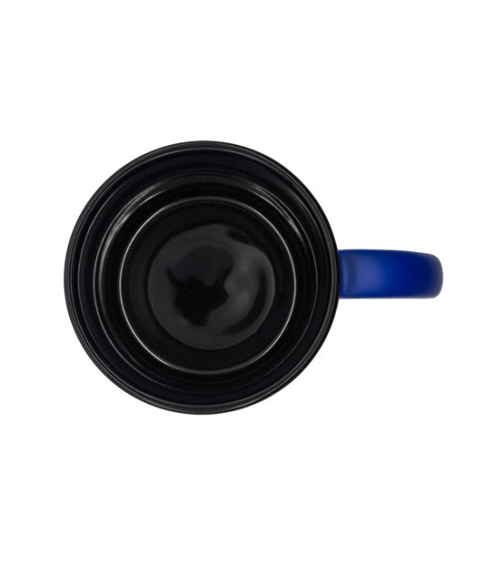 Kubek ceramiczny Velluto 350 ml, niebieski